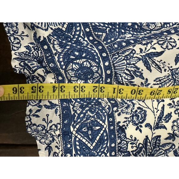 MADEWELL blue silk journey dress size XS - Picture 10 of 11